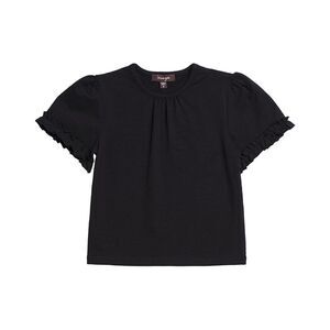 Imoga Girls  Bella Puff Sleeve T-Shirt, Black